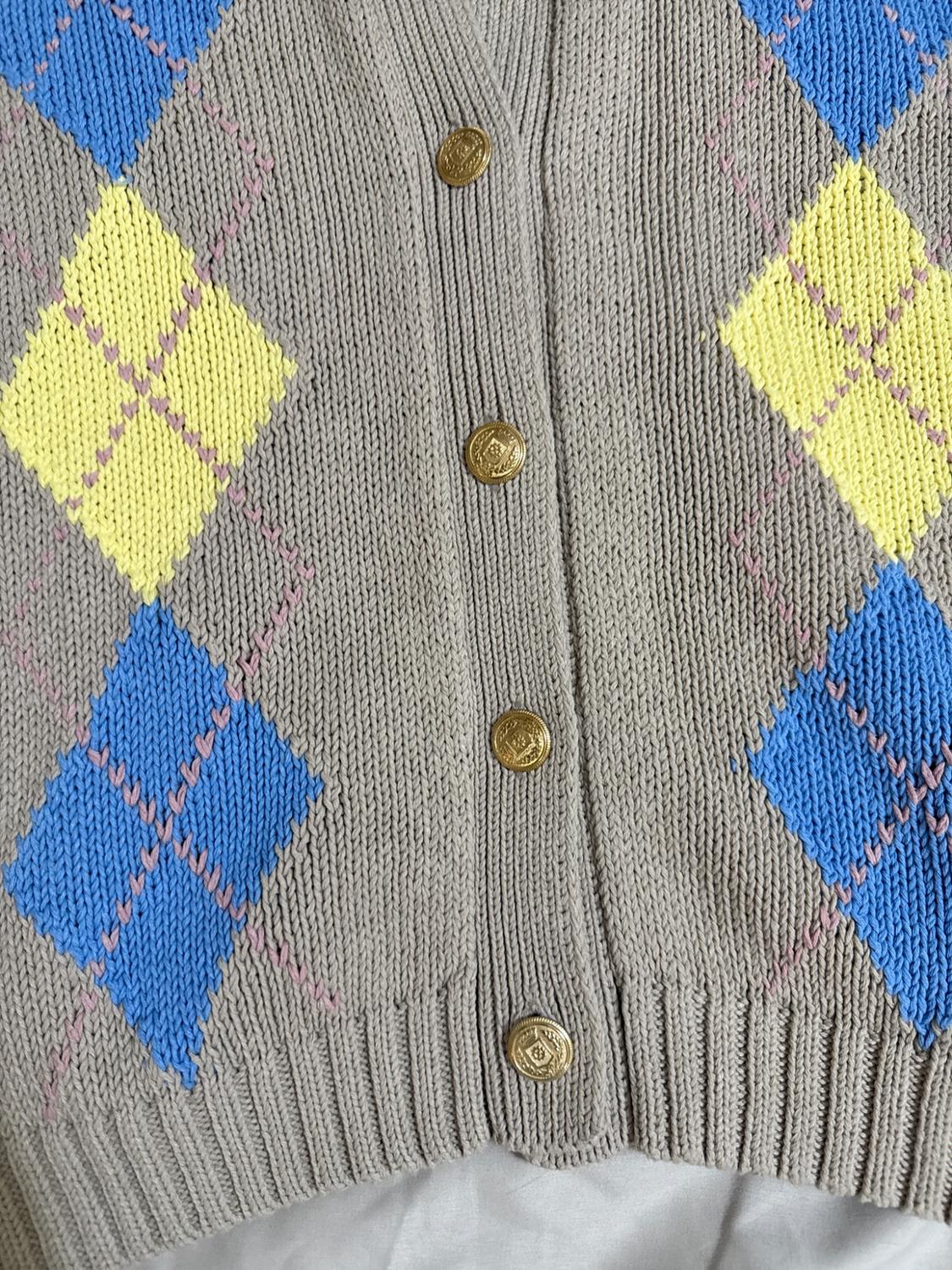 CHAQUETA PUNTO ROMBOS - Image 3