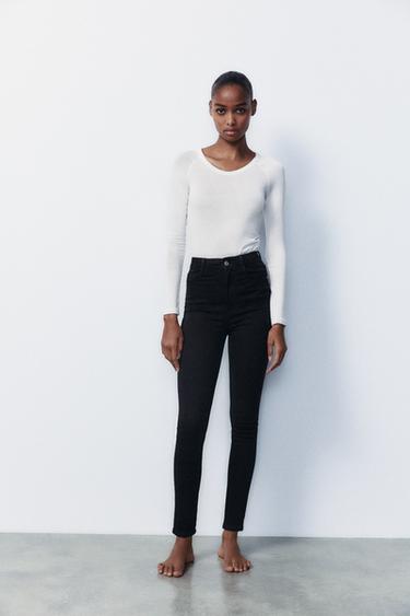 TRF SCULPT JEANS MIT HOHEM BUND - Schwarz von Zara - Bild 0