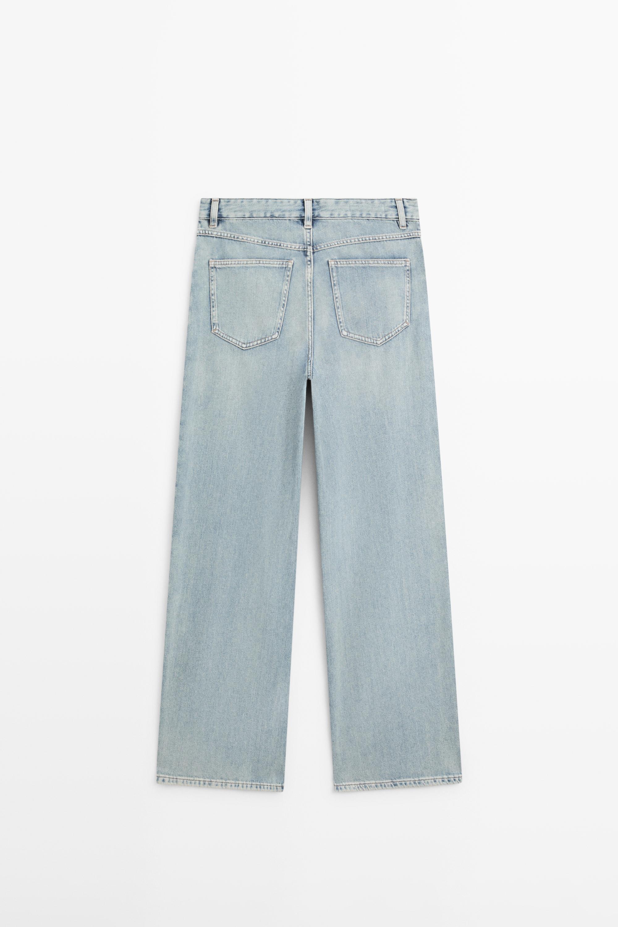 High-waist barrel fit jeans