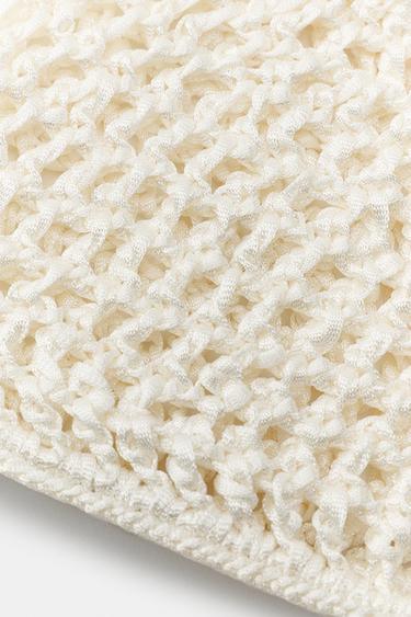 WOVEN SKULLCAP - Oyster-white by Zara - Image 3