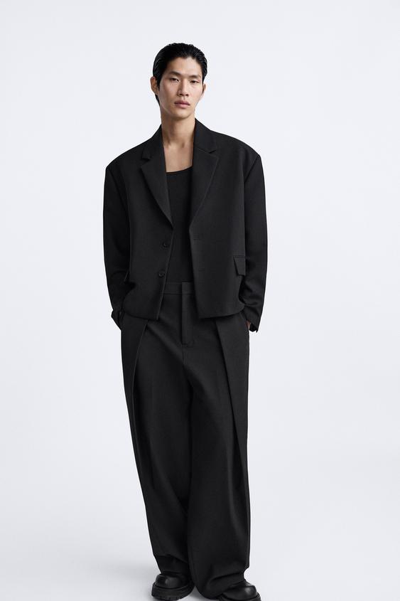 PLEATED WIDE FIT PANTS LIMITED EDITION - Black | ZARA United States