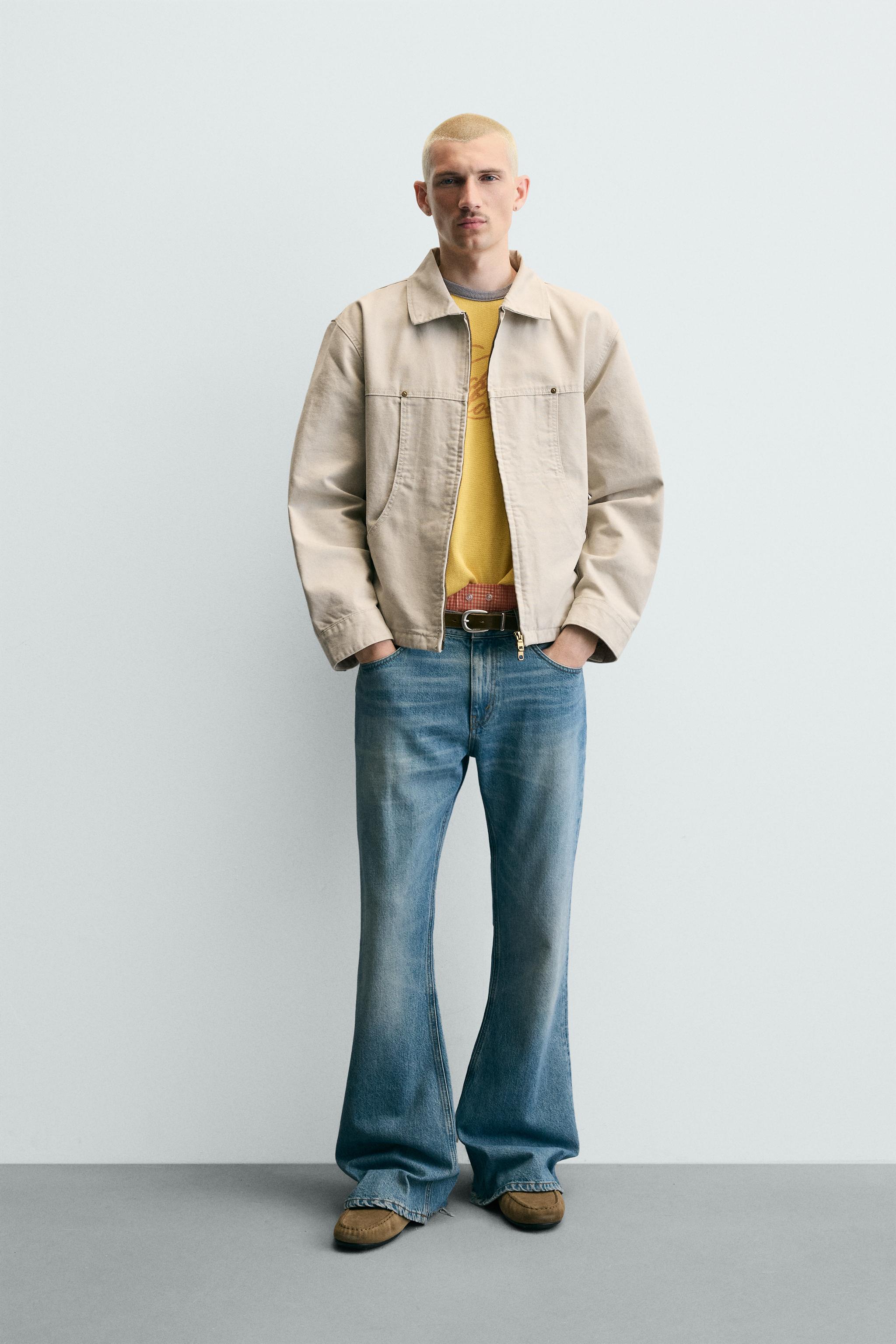 ZARA ポケットジャケット Sサイズ リラックスフィットポケットジャケット - オフホワイト | ZARA Japan