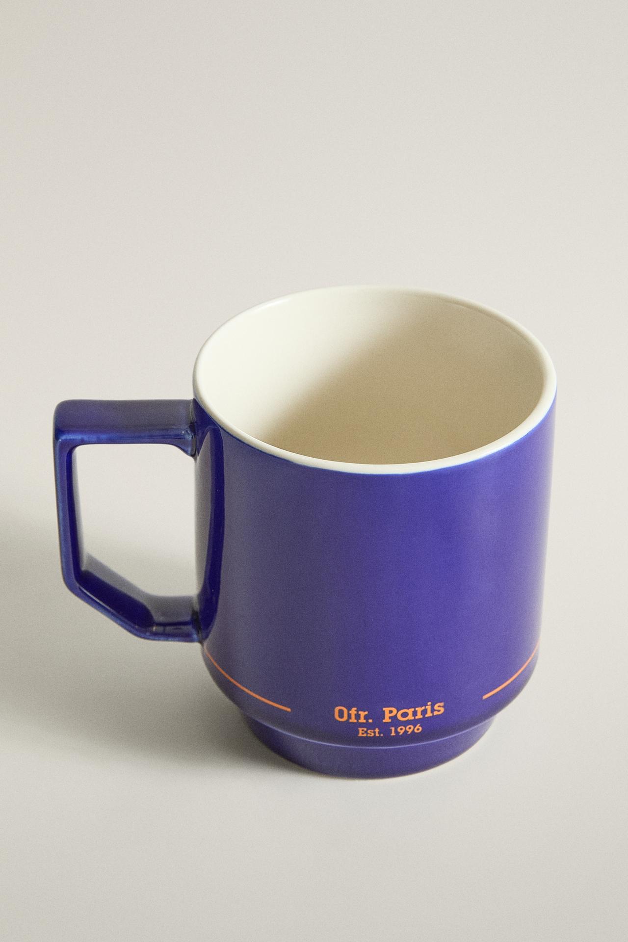 STONEWARE MUG | 0FR. PARIS — Blue