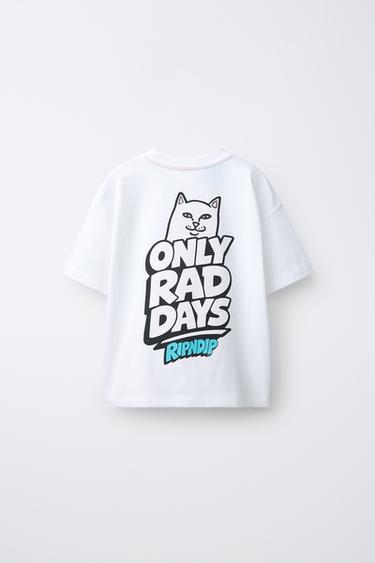 Zara RAISED LOGO T-SHIRT - White