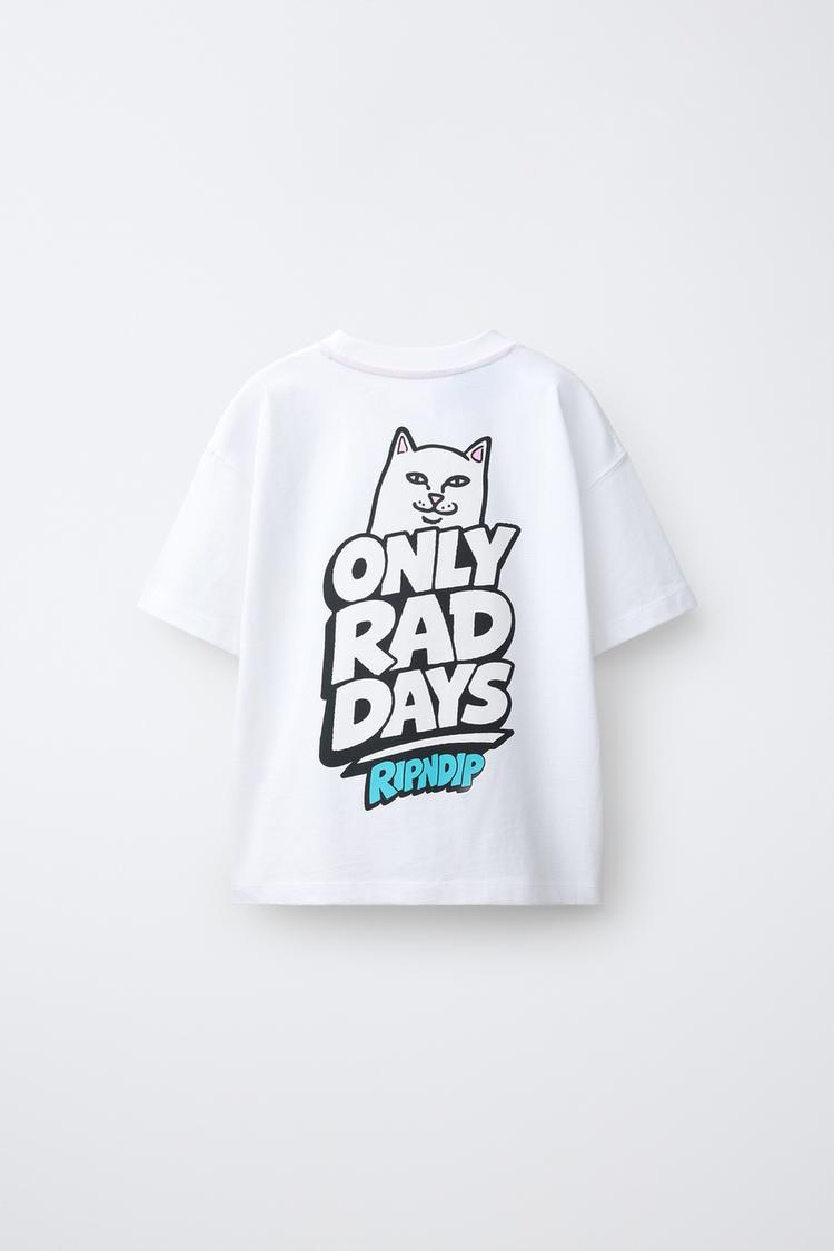 CAMISETA ESTAMPADA LOGO RELIEVE RIPNDIP © X ZARA KIDS