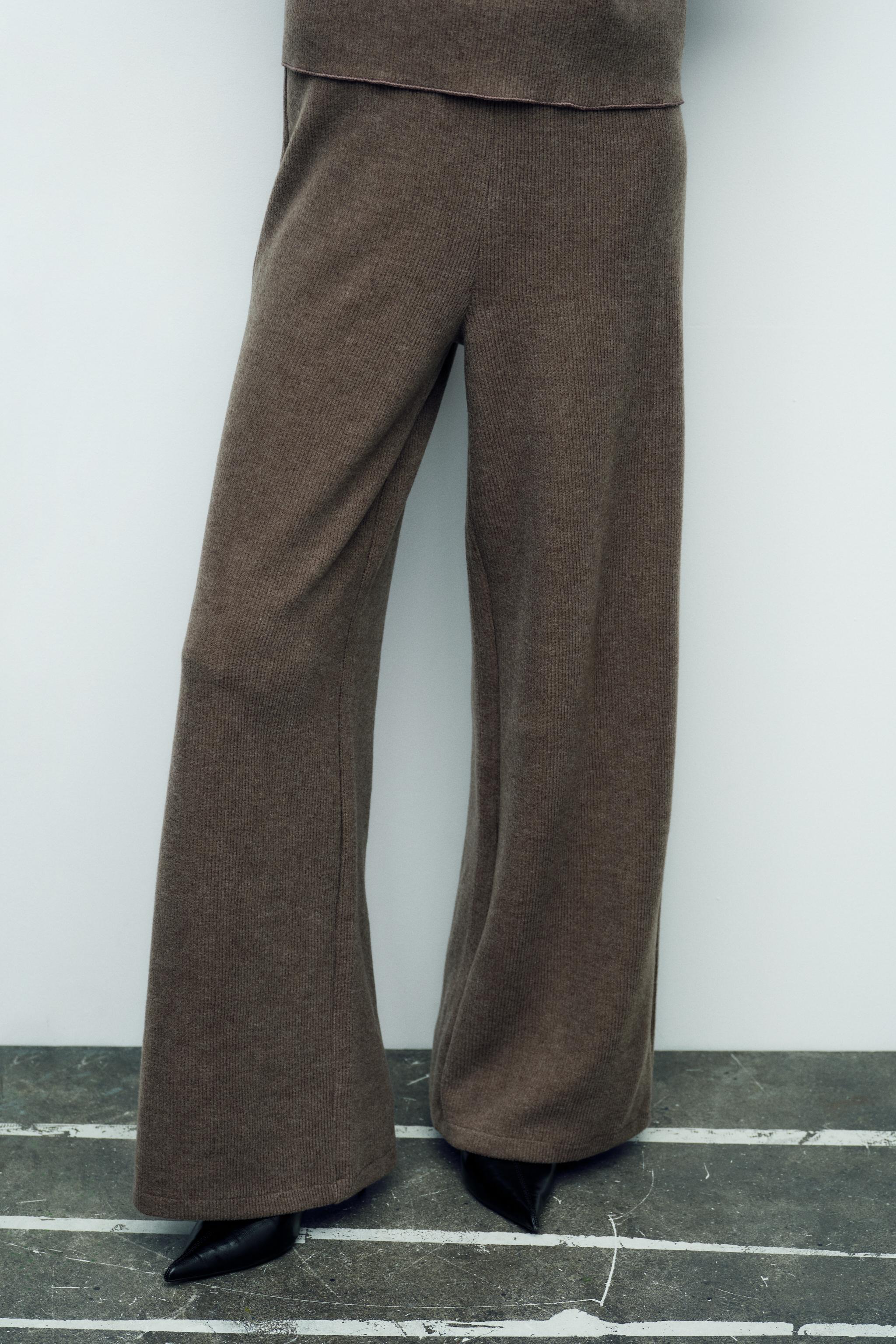 SOFT RIBBED TROUSERS