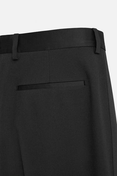 LIMITED EDITION SUIT TROUSERS WITH TAPING - Black by Zara - Image 5