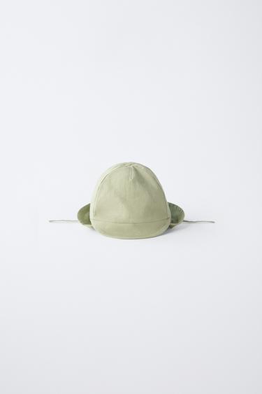 LINEN BLEND HAT - Khaki by Zara