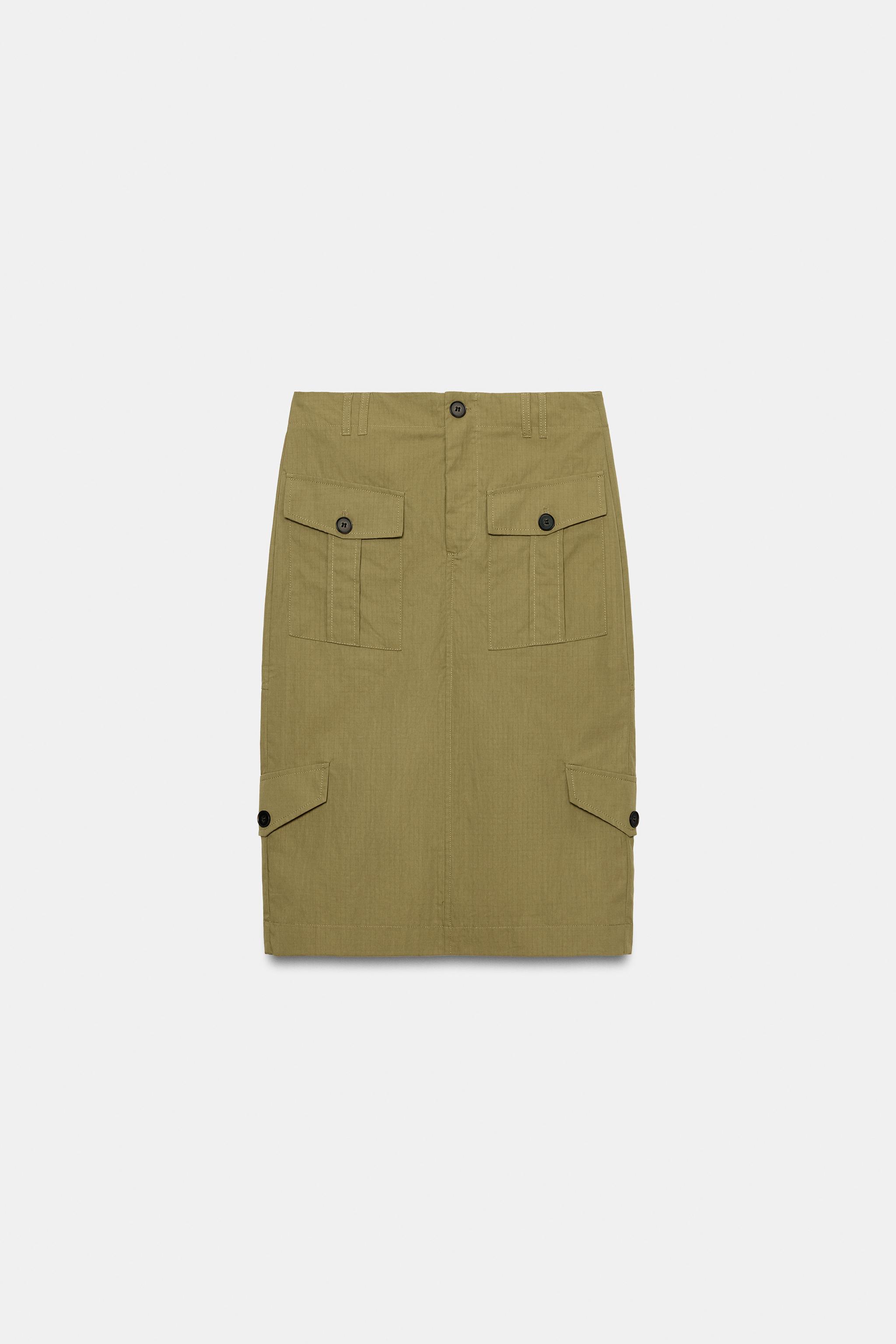 MIDI SKIRT WITH POCKETS