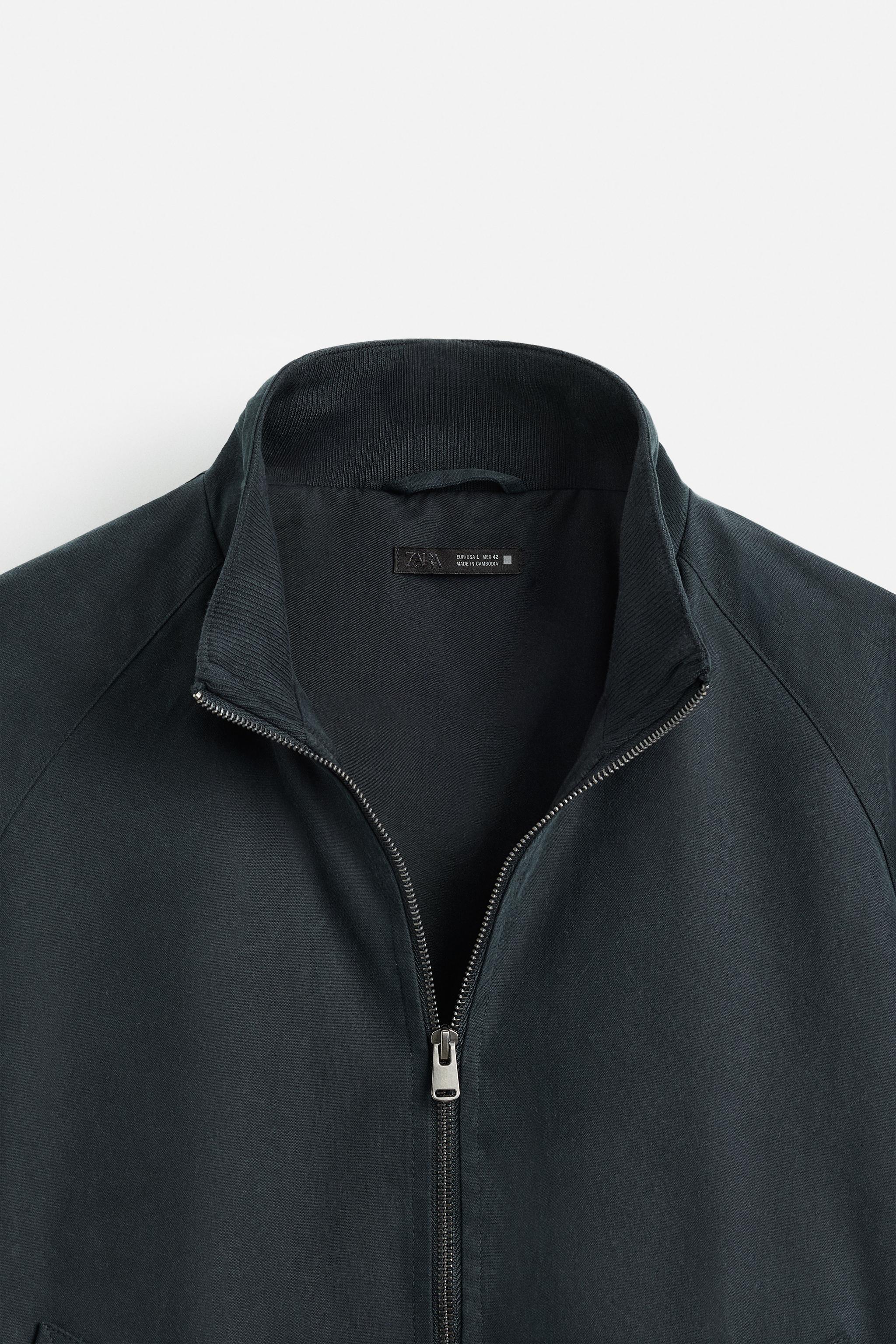 ワックスフィニッシュ ジャケット - ブルー | ZARA Japan / 日本