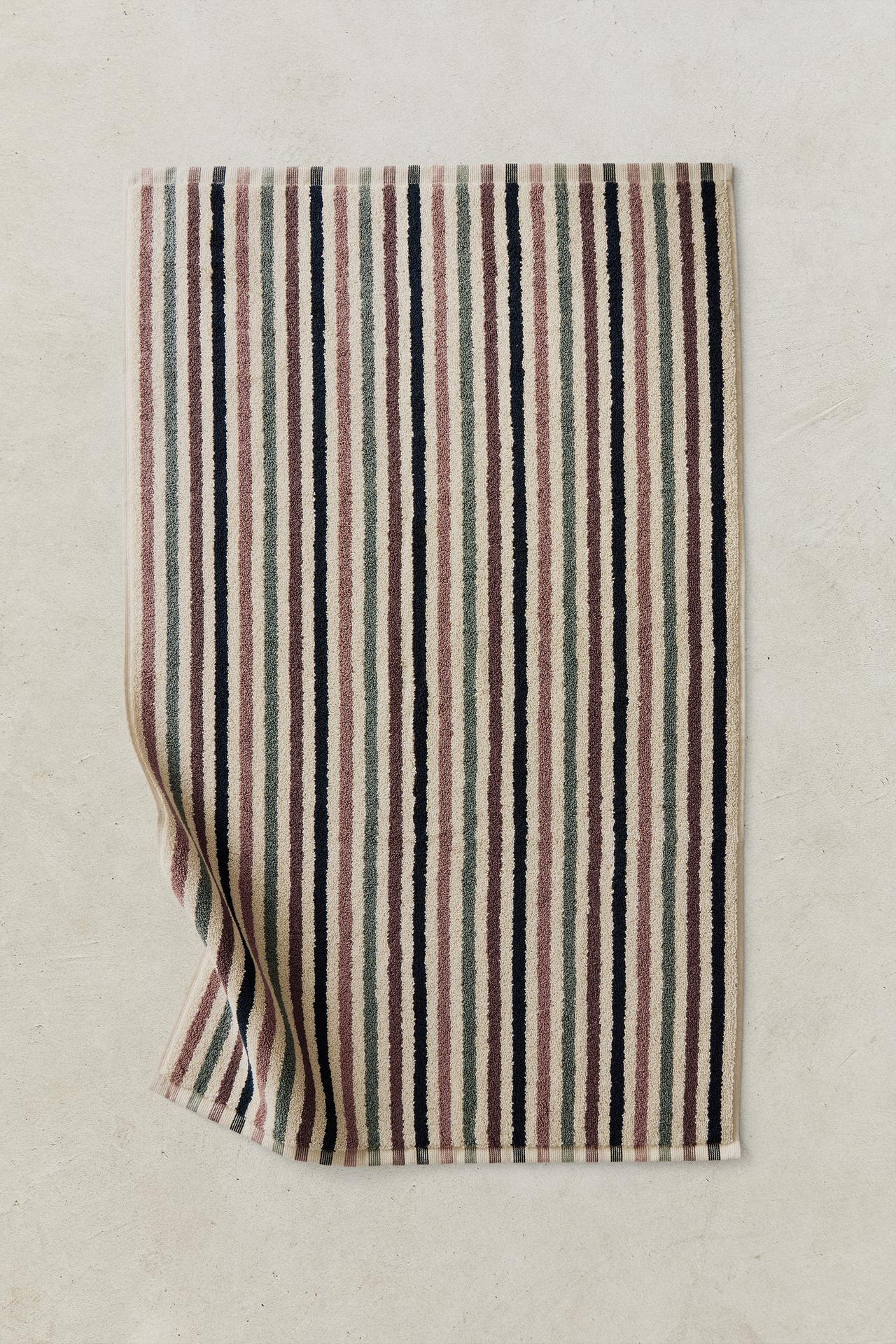 DUSTY TONE STRIPED BATH MAT — Multicolored