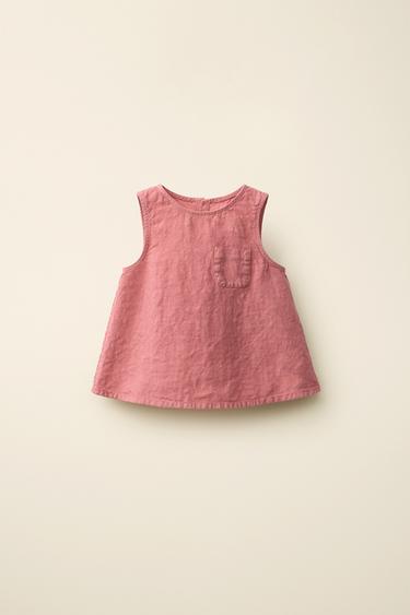 Blusa 100% lino creada por Caramel London x Zara