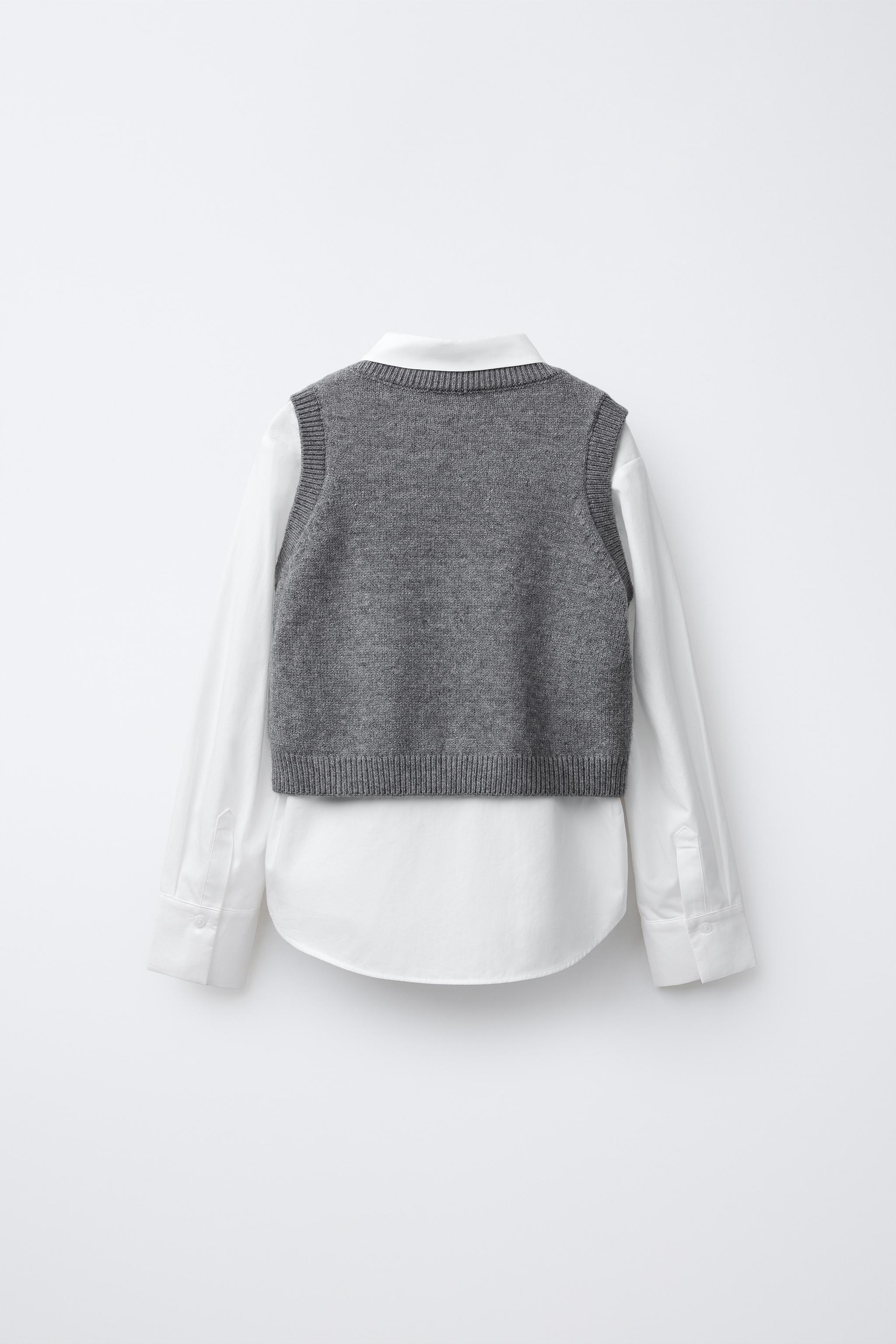 pois ポワ　ふわふわknit vest 新品　　✴︎ホワイト　ivory Shop Mango Women's Diamond-Print Polo-Neck Sweater Vest at