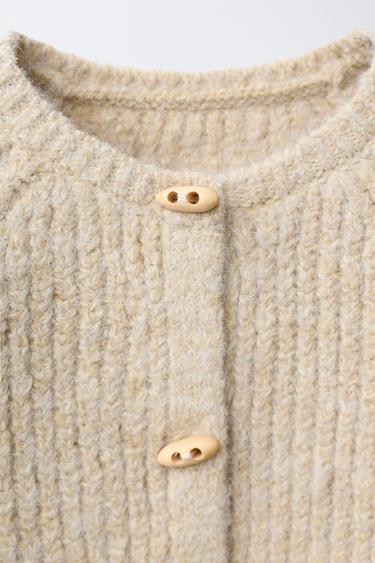 TOGGLE CARDIGAN - Cream by Zara - Image 2
