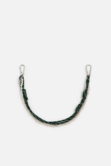 CHAIN WITH CORD DETAIL - Silver by Zara