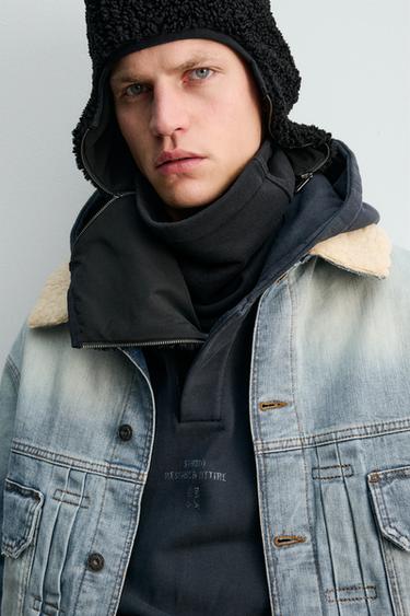 VESTE EN JEAN AVEC PLIS X SR_A - Bleu moyen de Zara - Image 5
