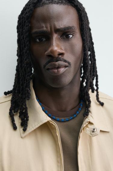 BLOUSON COURTE COUPE BRODÉE - Jaune clair de Zara - Image 4