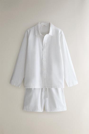CHECKED SHORTS - Oyster-white by Zara - Image 4