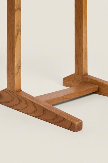 FOLDING ASH SIDE TABLE - Light beige by Zara - Image 3