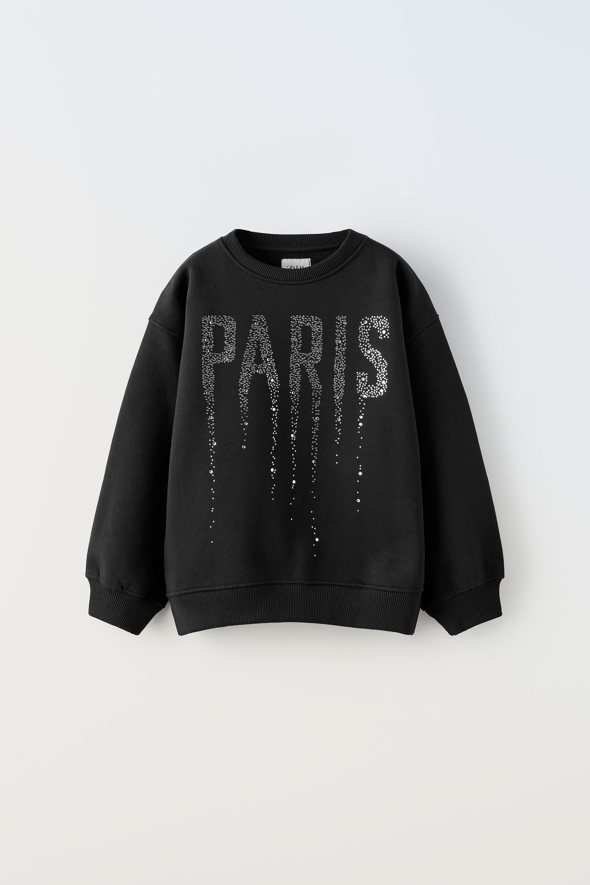 RHINESTONE “PARIS” SWEATSHIRT