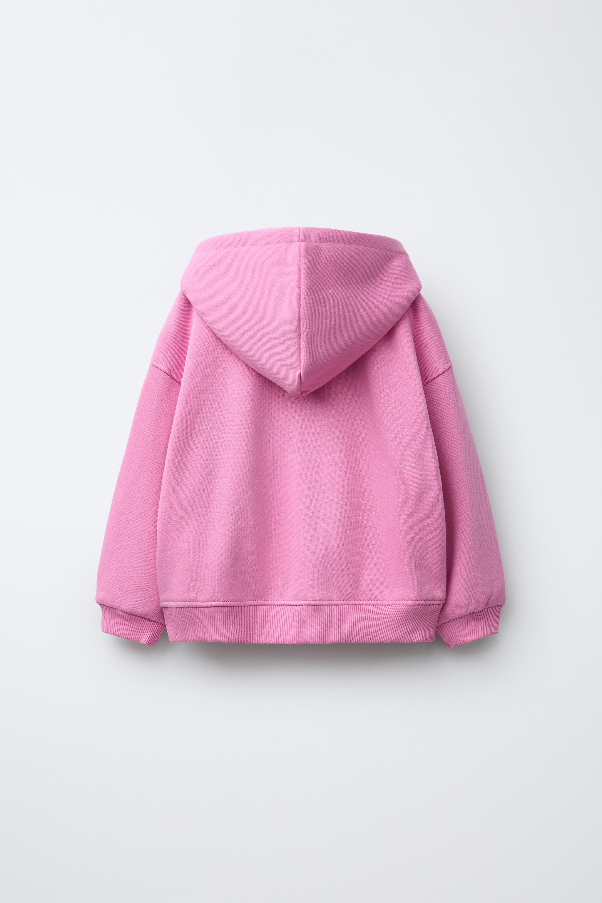 @pippi_hart HEART PRINT ZIP-UP SWEATSHIRT - Lavender | ZARA Canada