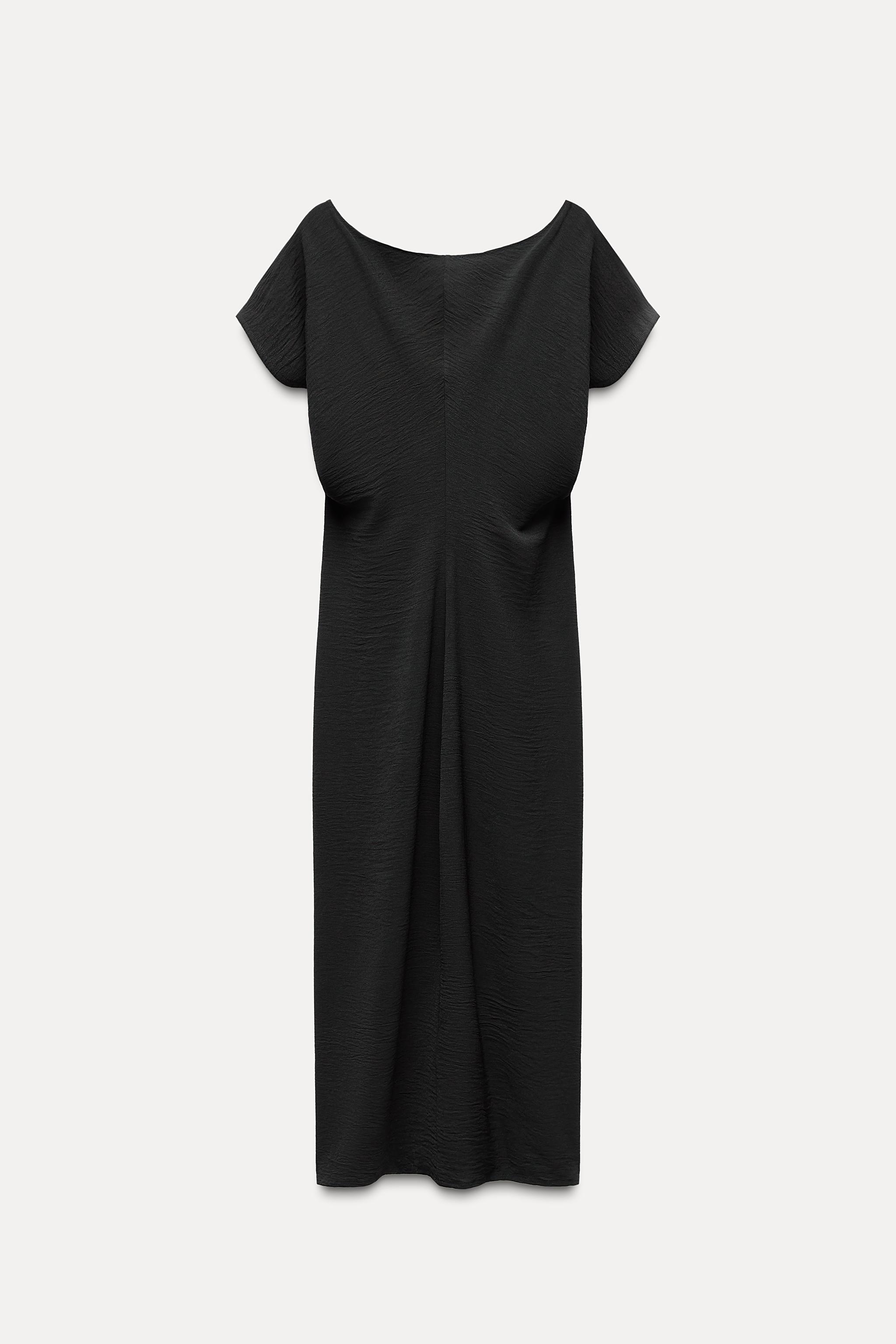 プリーツフルイドワンピース - ブラック | ZARA Japan / 日本