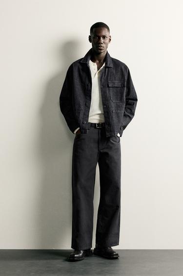 JEANS RELAXED FIT - Preto da Zara - Imagem 0