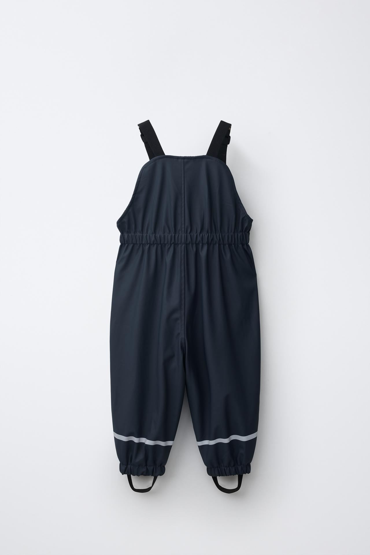 WATER-RESISTANT RUBBERIZED OVERALLS — Navy blue