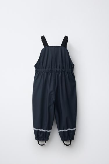 WATER-RESISTANT RUBBERIZED OVERALLS — Navy blue 2