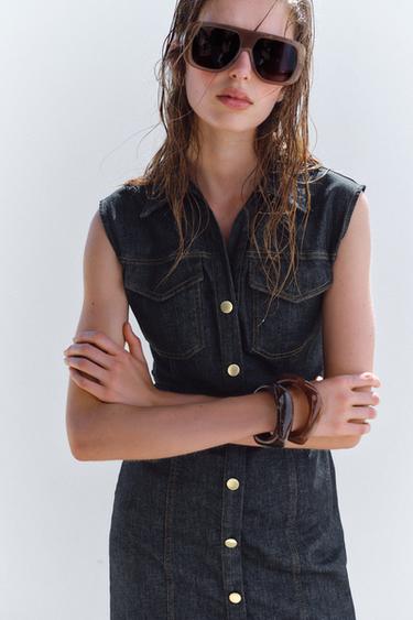 Z1975 DENIM MINI DRESS - Blue by Zara - Image 2