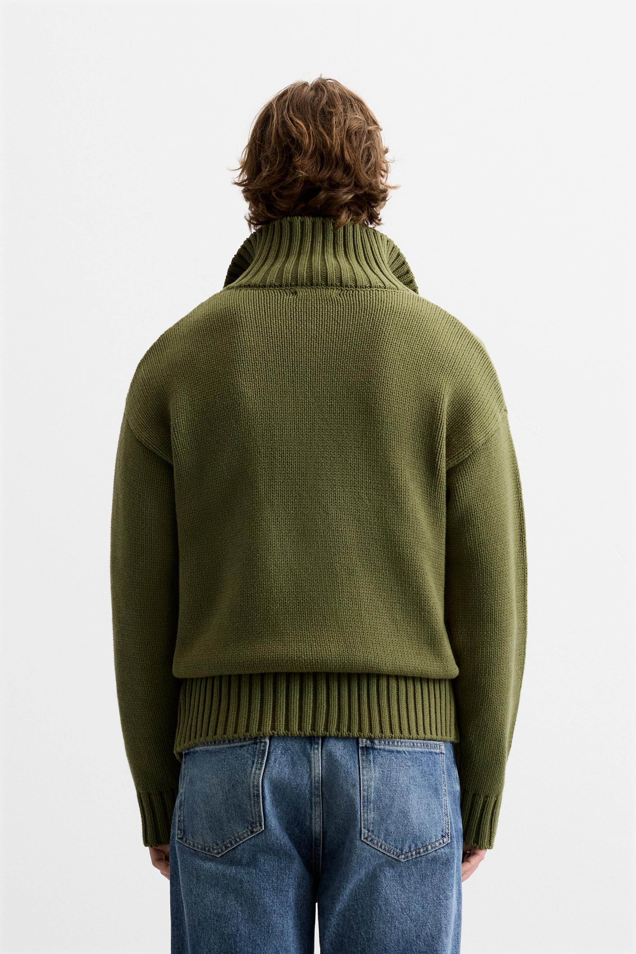 Green turtleneck zara best sale