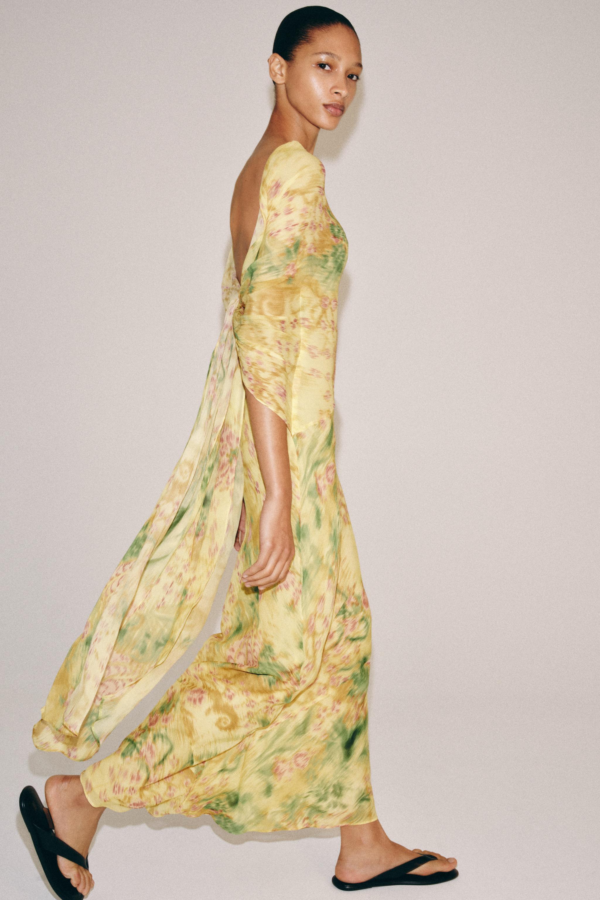ZW COLLECTION PRINTED BOW DRESS