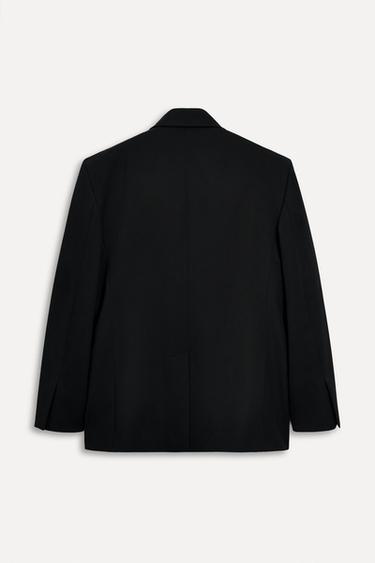 CONTRAST DOUBLE-BREASTED BLAZER 50TH ANNIVERSARY - Black by Zara - Image 2