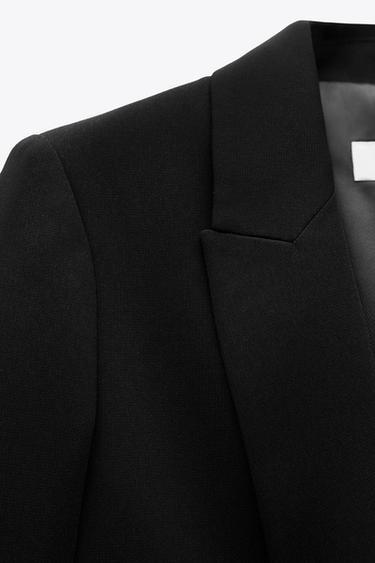 VESTE À MANCHES RETROUSSÉES - Noir de Zara - Image 4