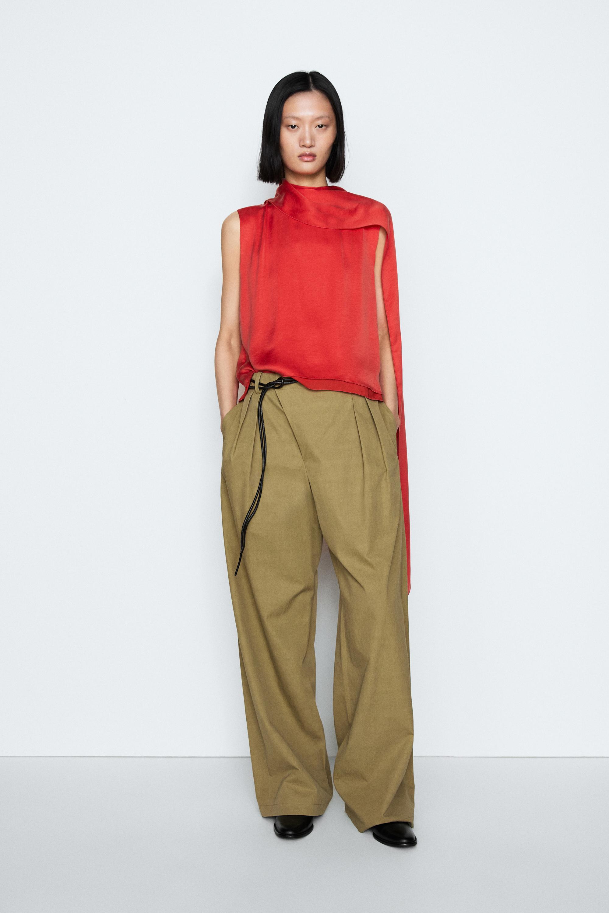 Flowing top with cape detail - STUDIO