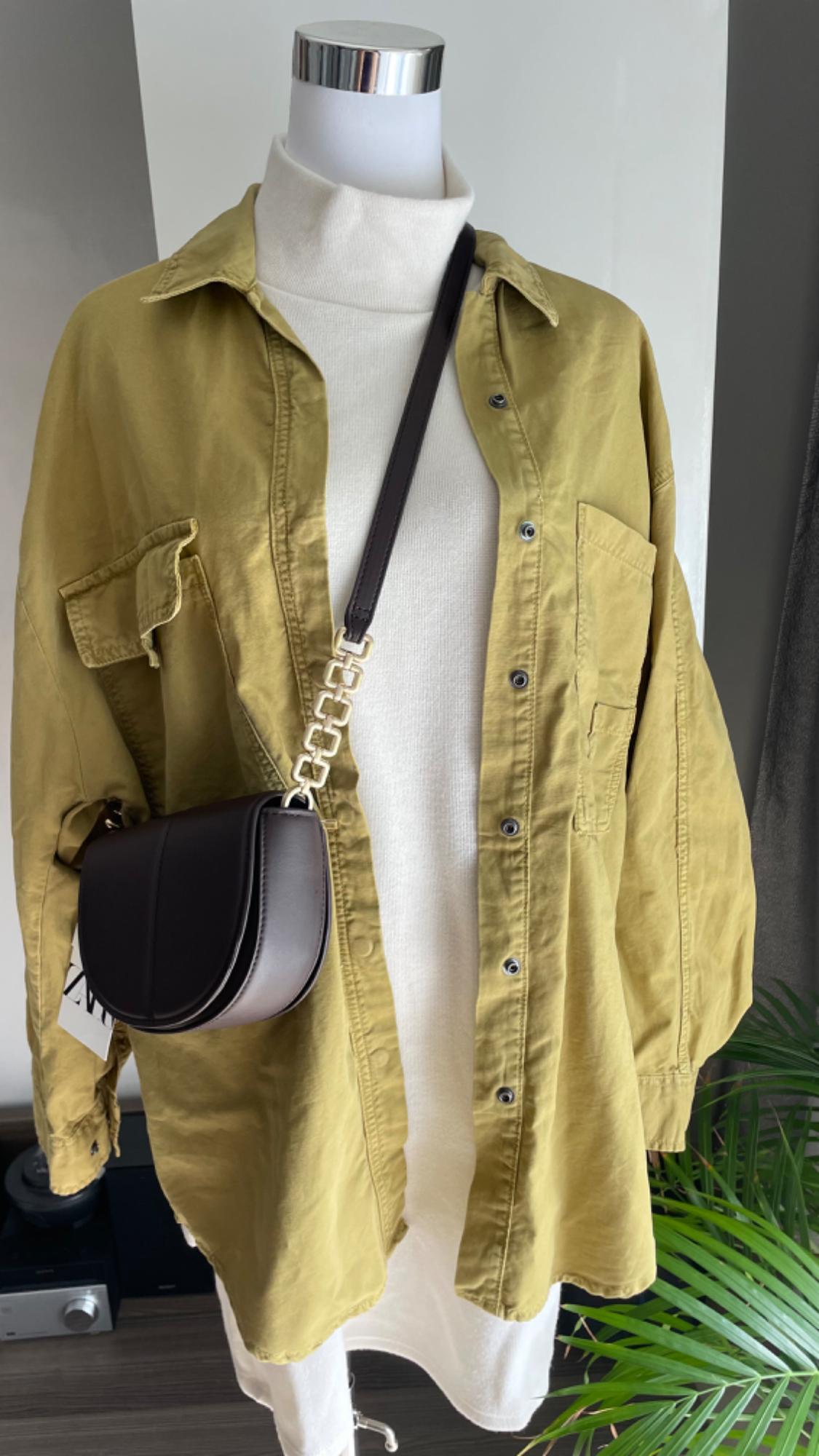 CROPPED JACKET WITH CONTRAST DRAWSTRINGS - Image 6