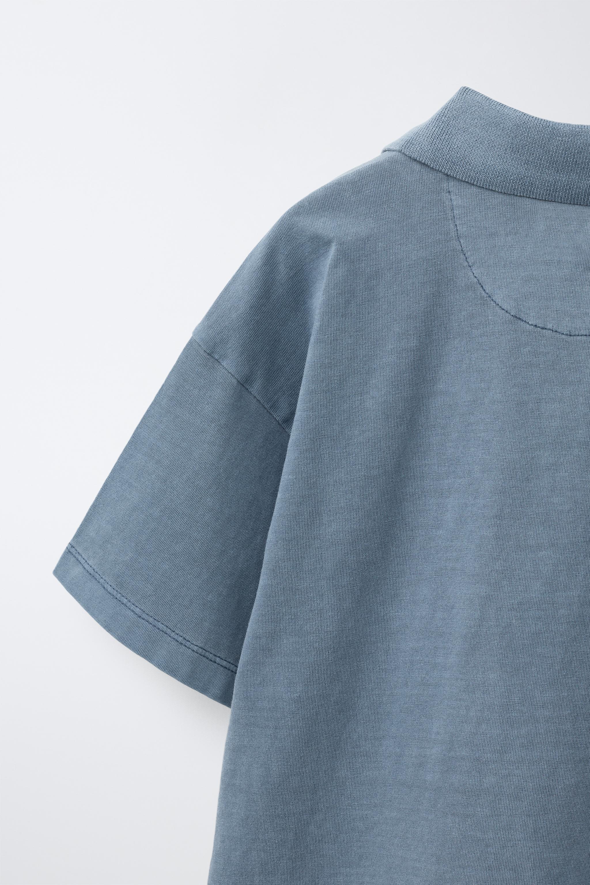 WASHED EFFECT POLO SHIRT