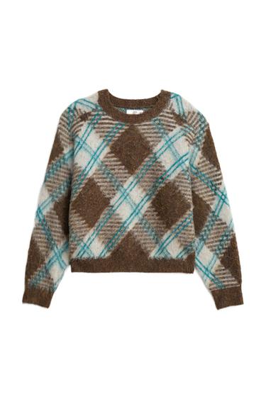 JACQUARD-PULLOVER MIT GEOMETRISCHEM MUSTER – LIMITED EDITION - Hellblau von Zara - Bild 0