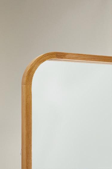 MIROIR SUR PIED CADRE ARRONDI GRAND - Beige clair de Zara - Image 1