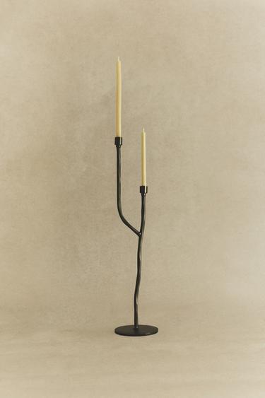 METAL CANDLESTICK - Black by Zara