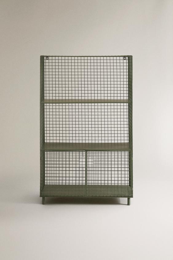 ÉTAGÈRE MÉTAL RÉSILLE - Vert de Zara - Image 0