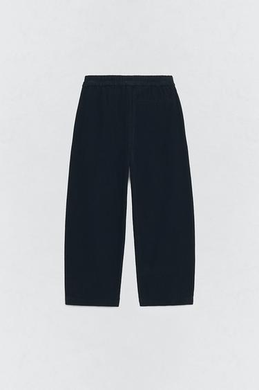 CORDUROY BAGGY TROUSERS SOSHIOTSUKI x ZARA - Dark navy by Zara - Image 3