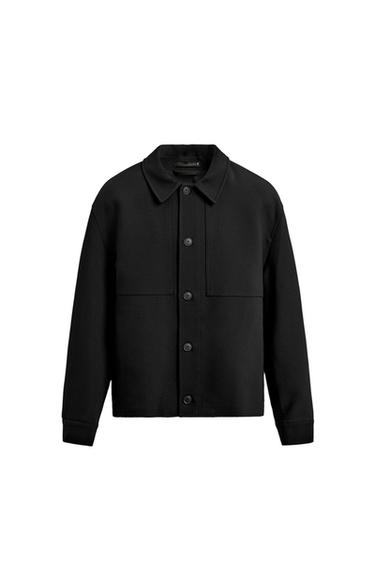 SURCHEMISE COUPE BOXY - Noir de Zara