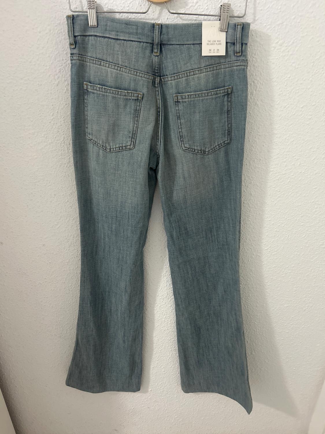 ZW COLLECTION LOW-RISE FLARE JEANS - Image 2