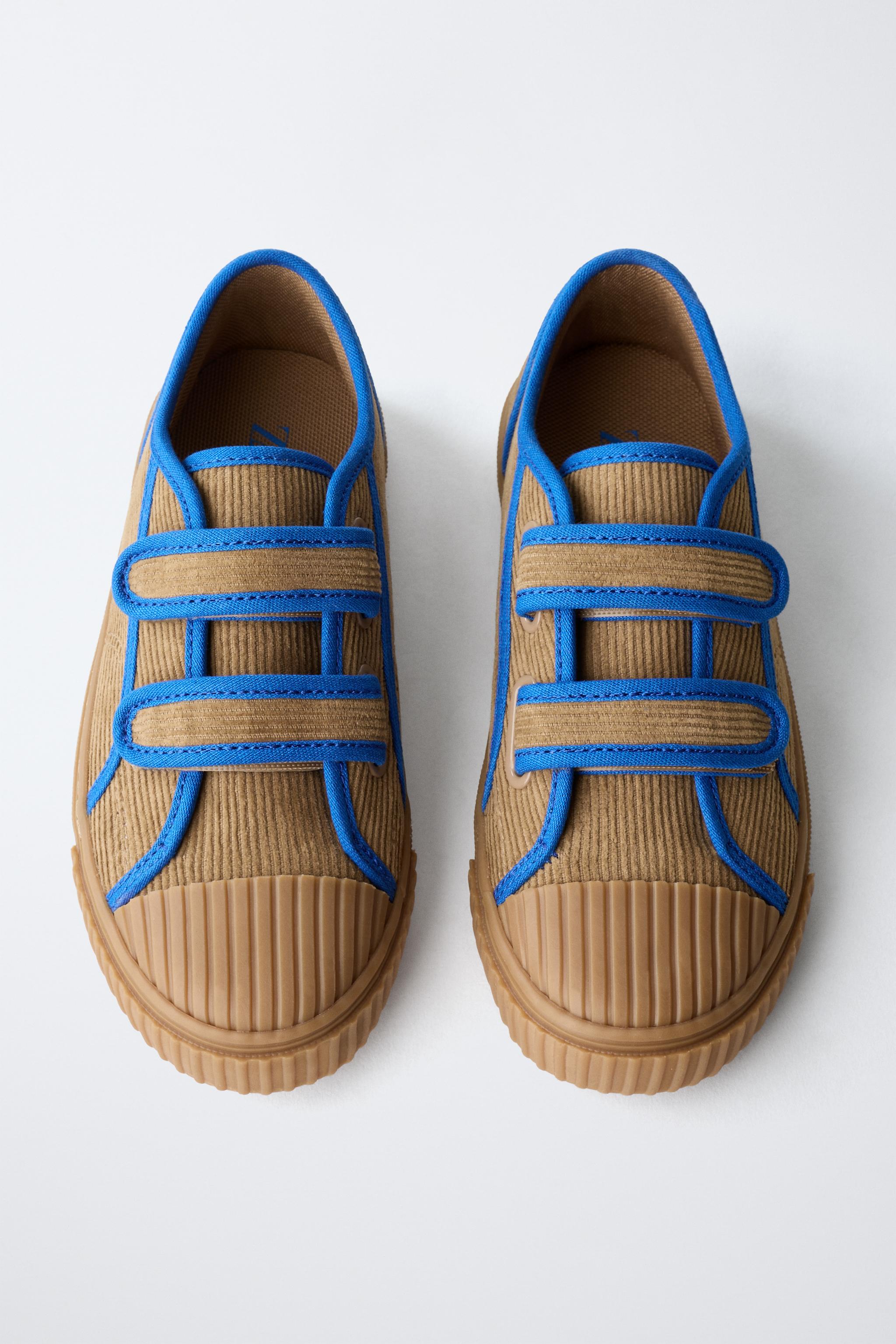 りと CORDUROY SNEAKERS - Red | ZARA United States