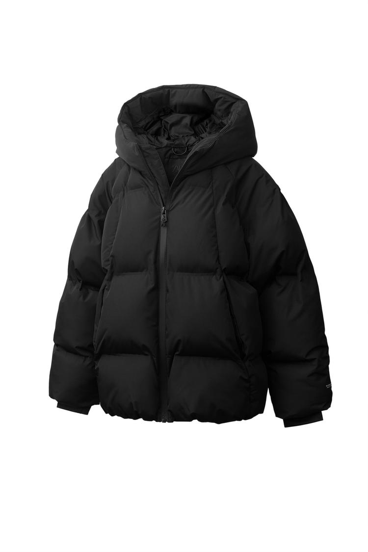Chaqueta acolchada con capucha e impermeable 2