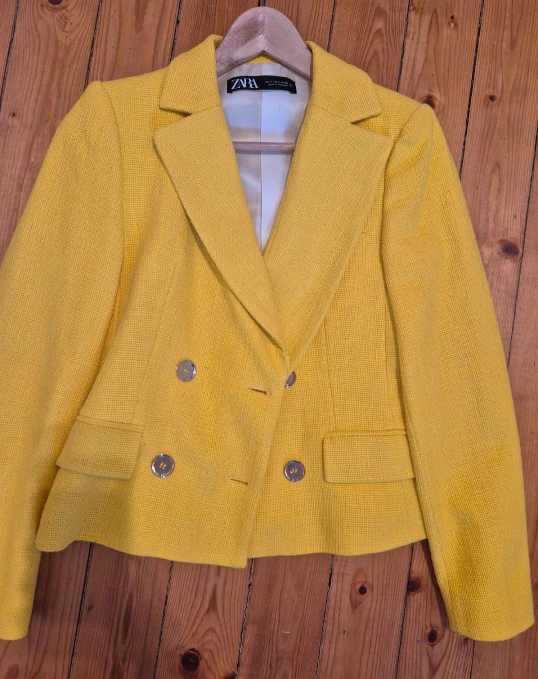 TEXTURED CROPPED BLAZER - Image 3