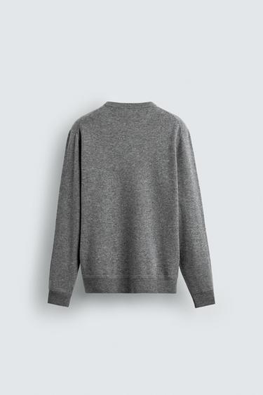 WOOL BLEND JUMPER - Grey marl by Zara