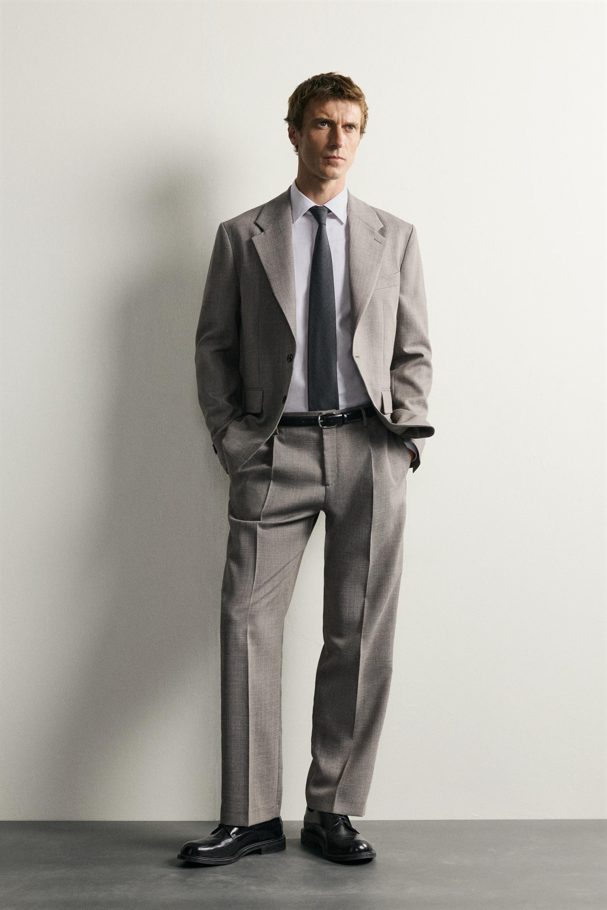 REGULAR FIT WOOL SUIT BLAZER