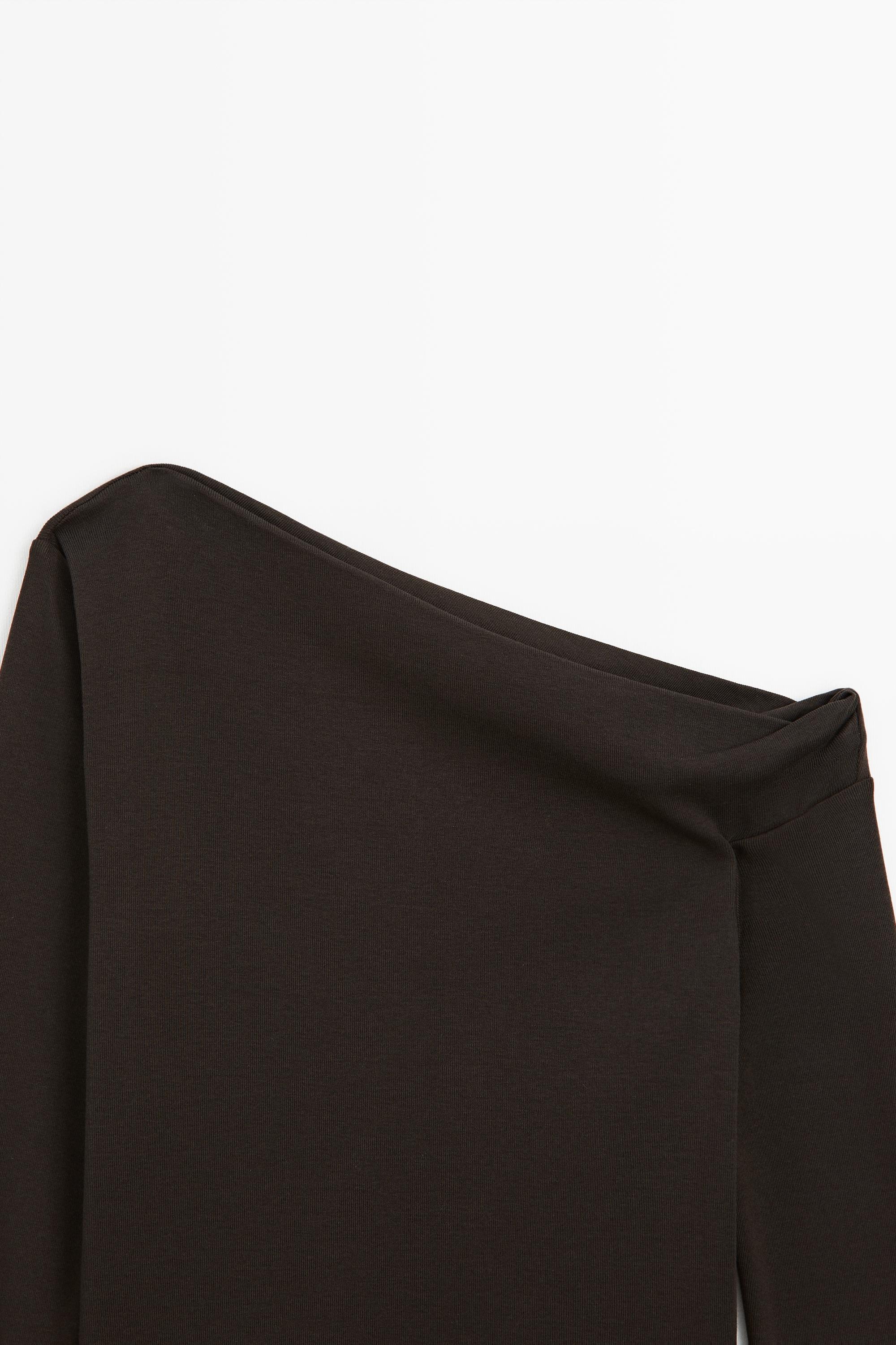 Draped shoulder detail T-shirt